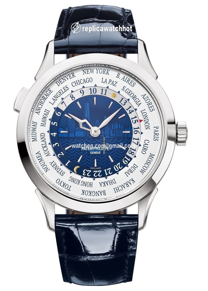 Patek Philippe World Time Mens watch Unisex Automatic White gold 5230G-010