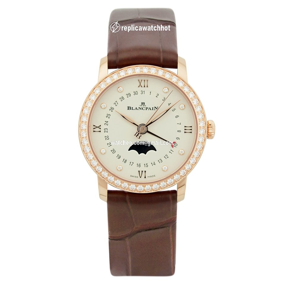 Blancpain Villeret Mens watch Unisex Automatic Red gold 6126-2987-55A