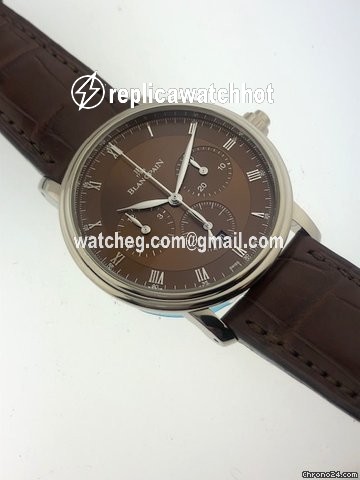 Blancpain Villeret Mens watch Unisex Manual winding White gold 6185-1546-55