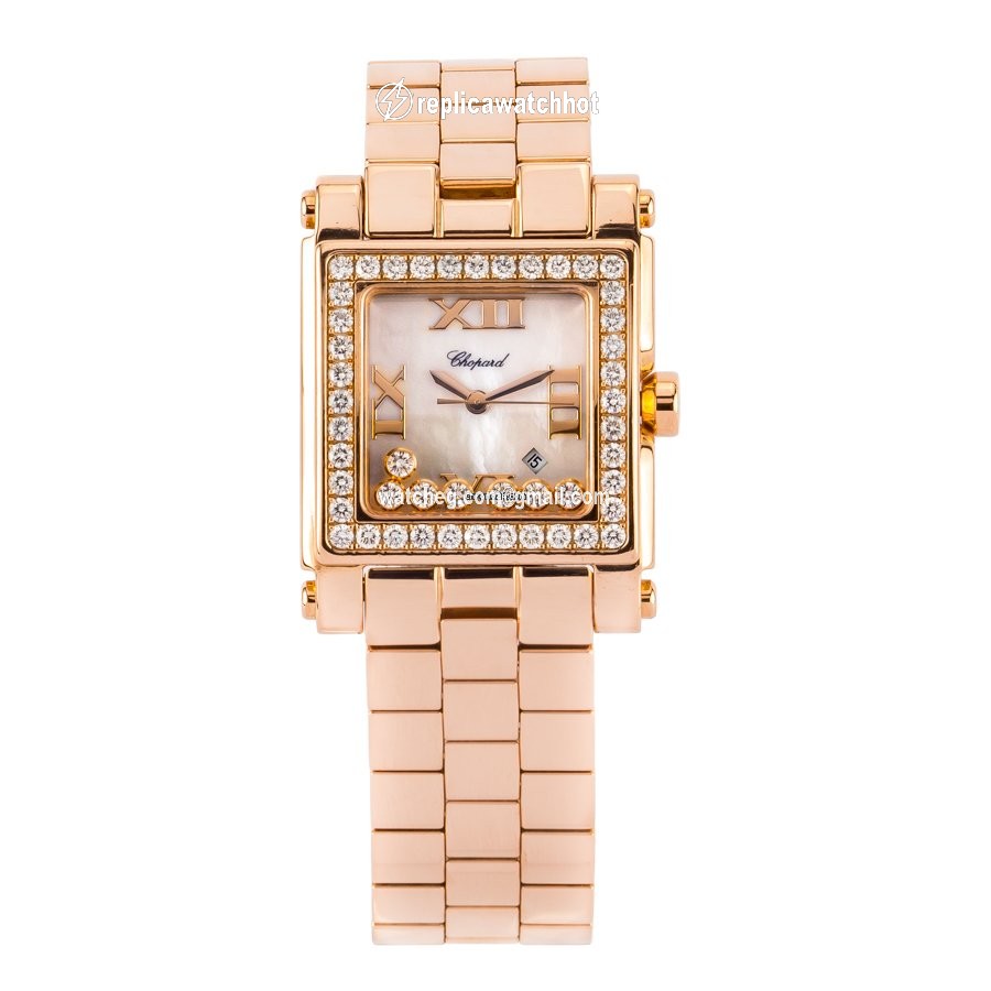 Chopard Happy Sport Mens watch Unisex Quartz Rose gold 275322-5002