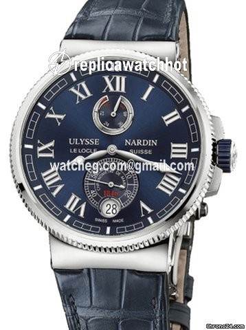 Ulysse Nardin Marine Chronometer Manufacture Mens watch Unisex Automatic Steel 1183-126 43