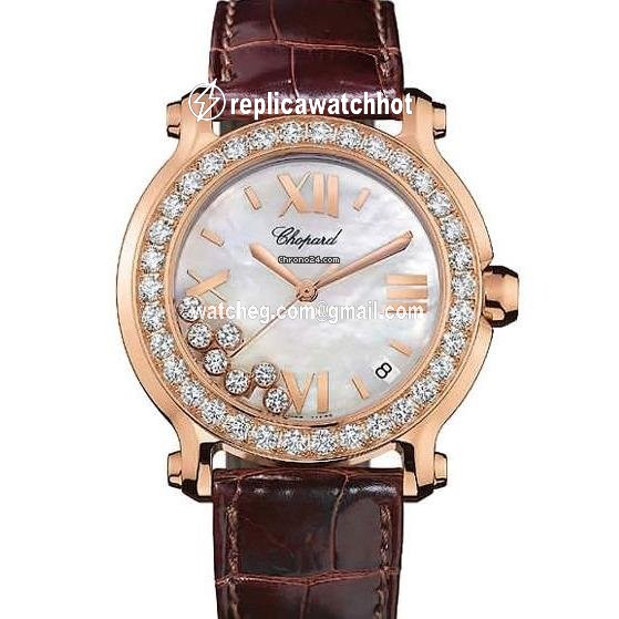 Chopard Happy Sport Womens watch Quartz Rose gold 277473-5002