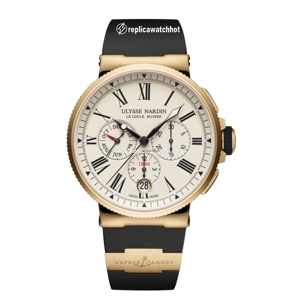 Ulysse Nardin Marine Chronograph Mens watch Unisex Automatic Rose gold 15321503 40