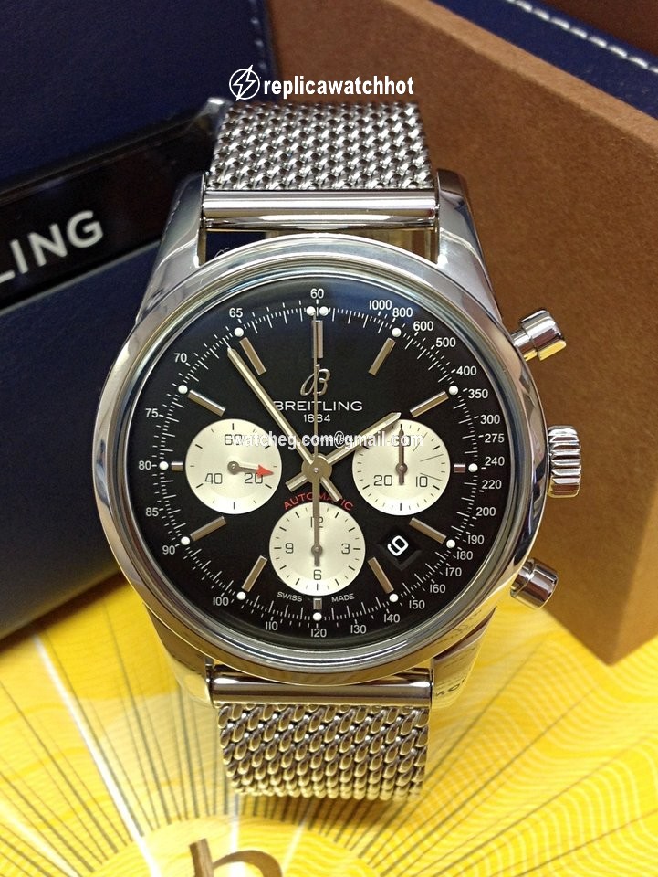 Breitling Transocean Chronograph Mens watch Unisex Automatic Steel AB015212 BF26 154A