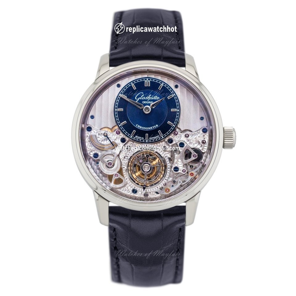 Glashtte Original Mens watch Unisex Automatic Platinum 1-58-05-01-03-50 or 58-05-01-03-50