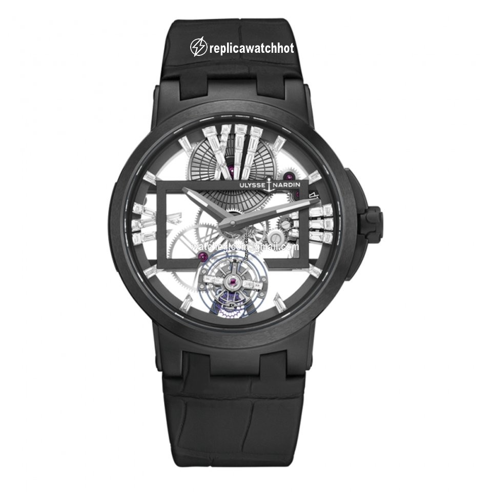 Ulysse Nardin Executive Skeleton Tourbillon Mens watch Unisex Manual winding Titanium 1713139 MAGICBLACK