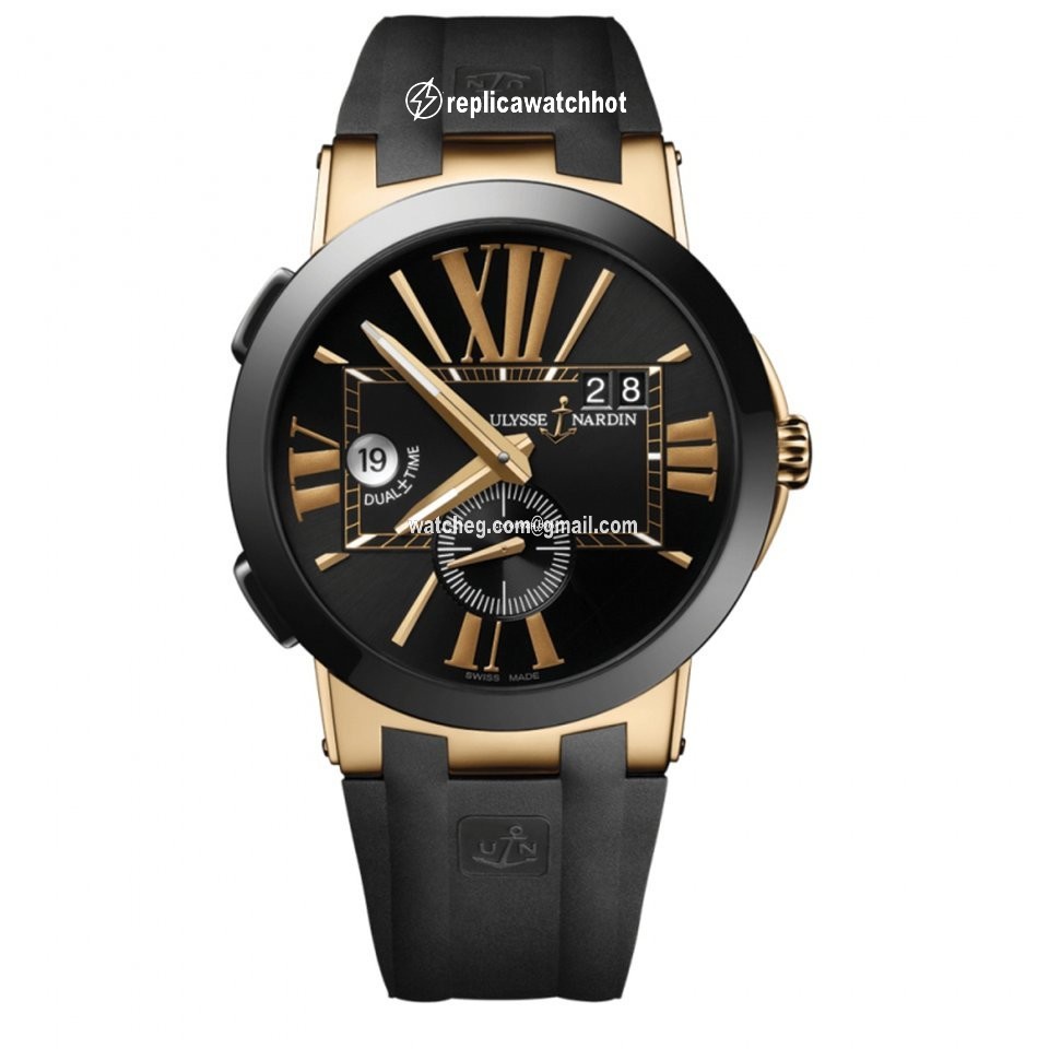 Ulysse Nardin Executive Dual Time Mens watch Unisex Automatic Rose gold 246003 42