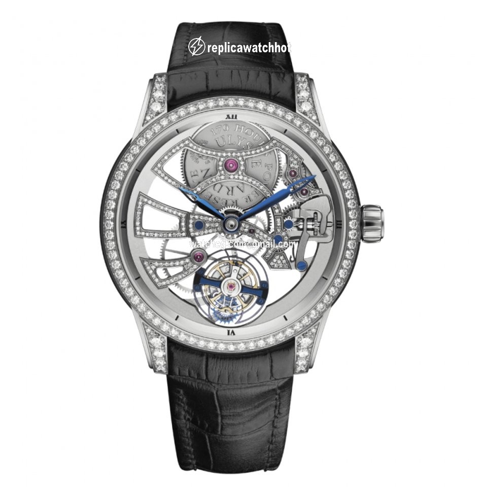 Ulysse Nardin Classic Skeleton Tourbillon Mens watch Unisex Manual winding White gold 1700129BC