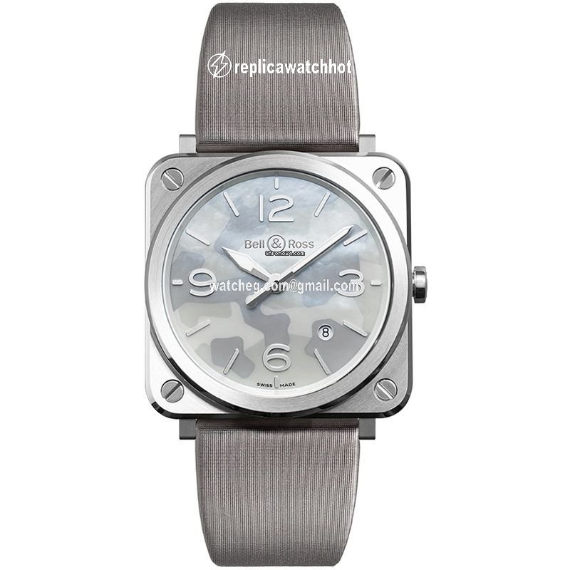Bell & Ross BR S Womens watch Quartz Steel BRS-CAMO-ST