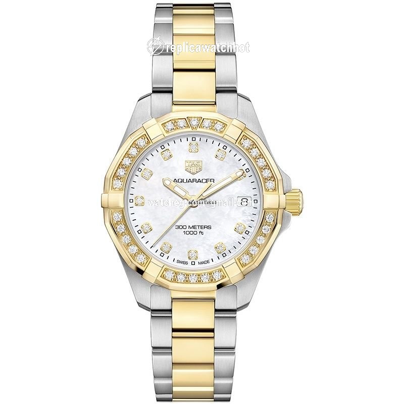 TAG Heuer Aquaracer Lady Womens watch Quartz Gold Steel WBD1323.BB0320