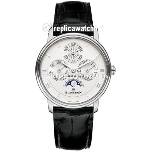 Blancpain Villeret Mens watch Unisex Automatic White gold 6057-1542-55B