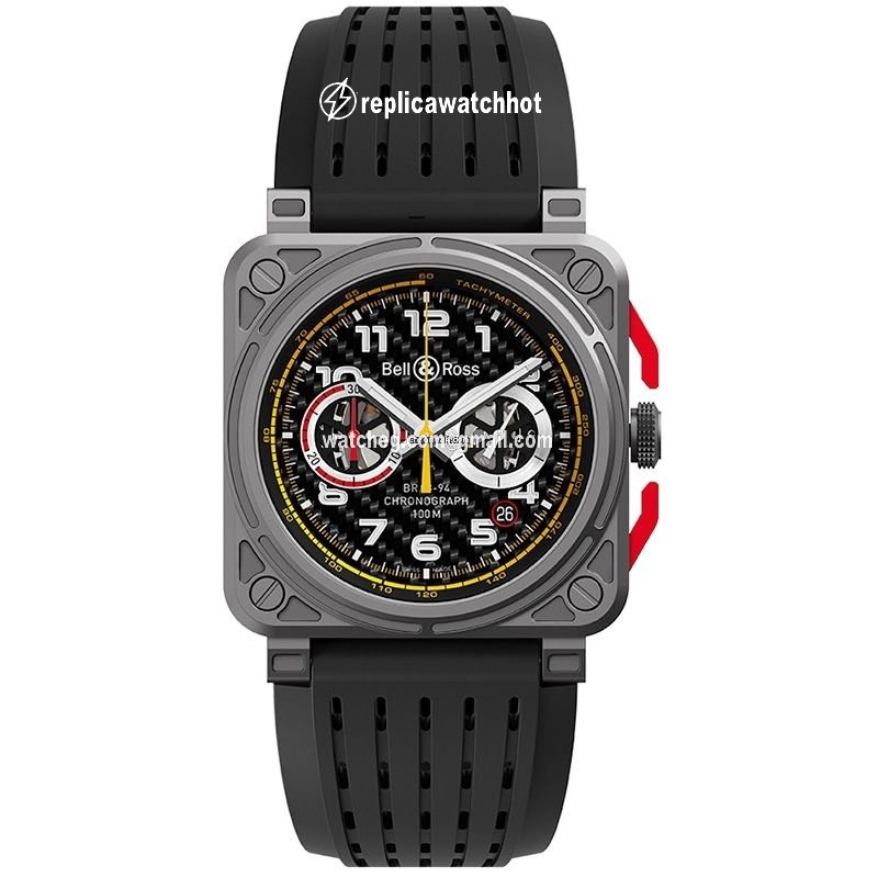 Bell & Ross BR 03-94 Chronographe Mens watch Unisex Automatic Titanium BR0394-RS18