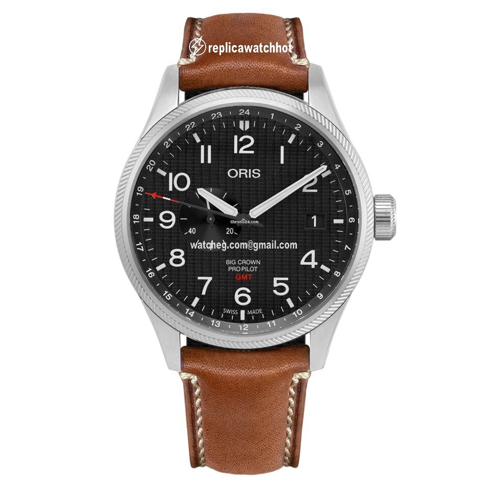 Oris Big Crown ProPilot GMT Mens watch Unisex Automatic Steel 01 748 7710 4184-SET
