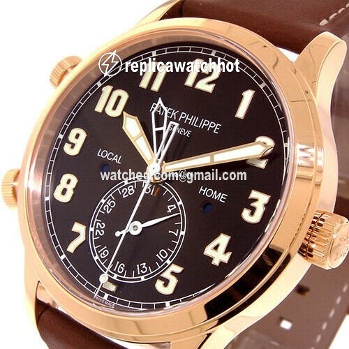 Patek Philippe Travel Time Mens watch Unisex Automatic Rose gold 5524R