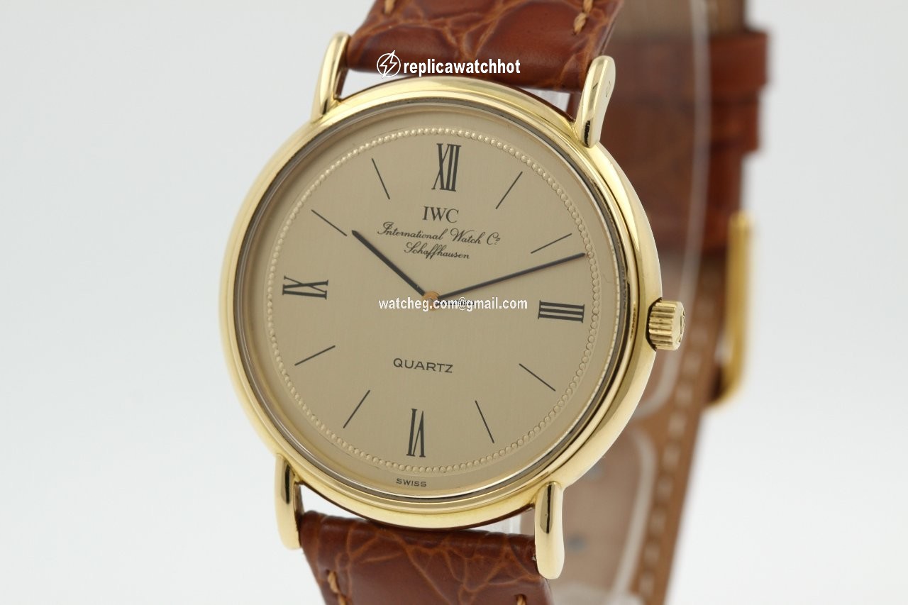 IWC Mens watch Unisex Quartz Yellow gold 3803