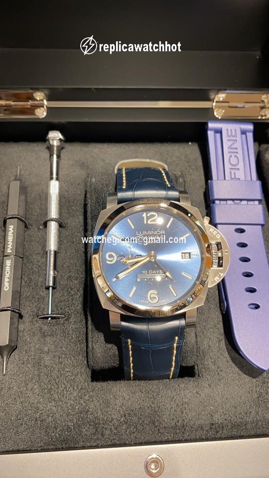 Panerai Luminor 1950 10 Days GMT Mens watch Unisex Automatic Steel Pam00986