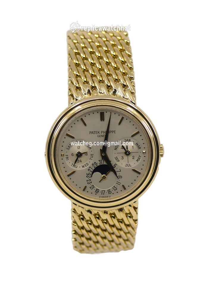 Patek Philippe Perpetual Calendar Mens watch Unisex Automatic Yellow gold 3945