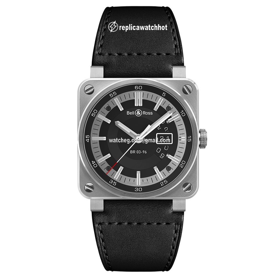 Bell & Ross BR 03-96 Grande Date Mens watch Unisex Automatic Steel BR0396-SI-ST
