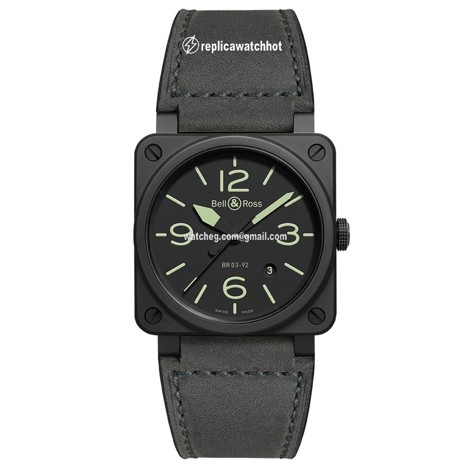 Bell & Ross BR 03 Mens watch Unisex Automatic Ceramic BR0392-BL3-EC SCA