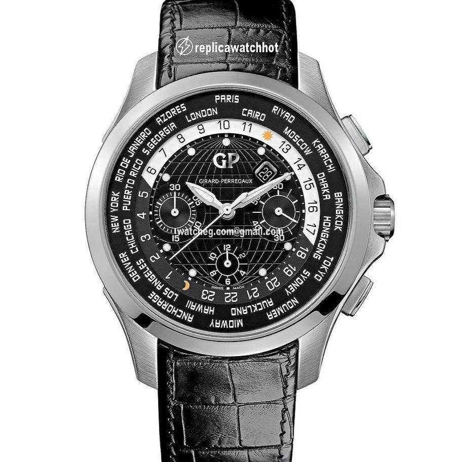 Girard Perregaux Traveller Mens watch Unisex Automatic Steel 49700-11-631-BB6B