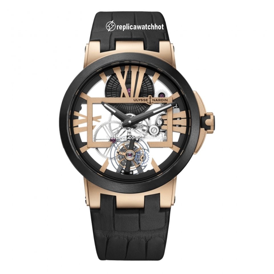 Ulysse Nardin Executive Skeleton Tourbillon Mens watch Unisex Manual winding Rose gold 1712139