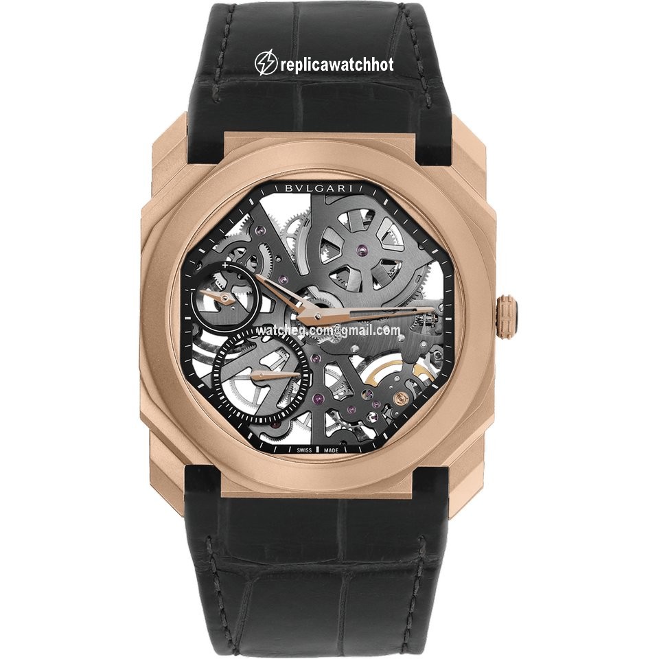 Bulgari Octo Mens watch Unisex Manual winding Rose gold 102946 BGO40PGLXTSK