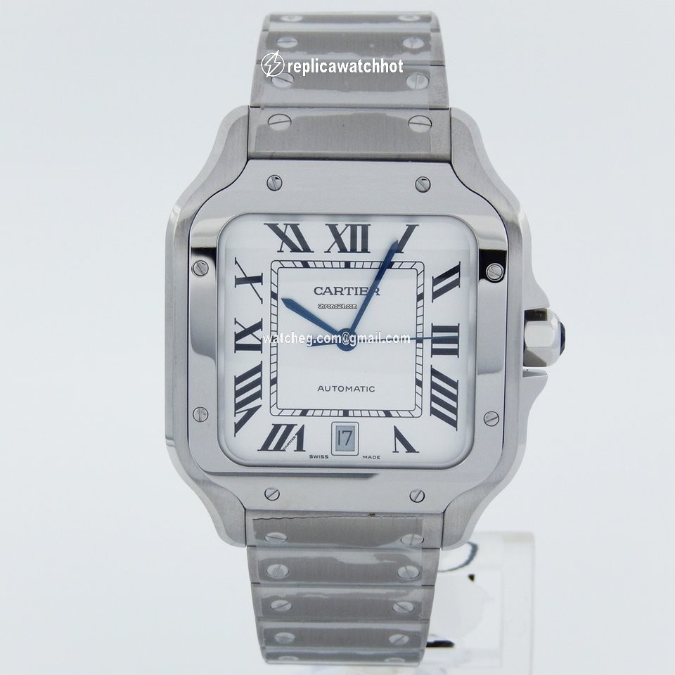 Cartier Santos Mens watch Unisex Automatic Steel WSSA0009