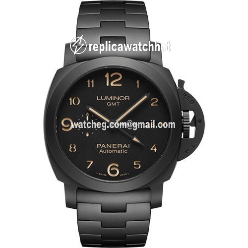 Panerai Luminor 1950 3 Days GMT Automatic Mens watch Unisex Automatic Ceramic PAM01438-1