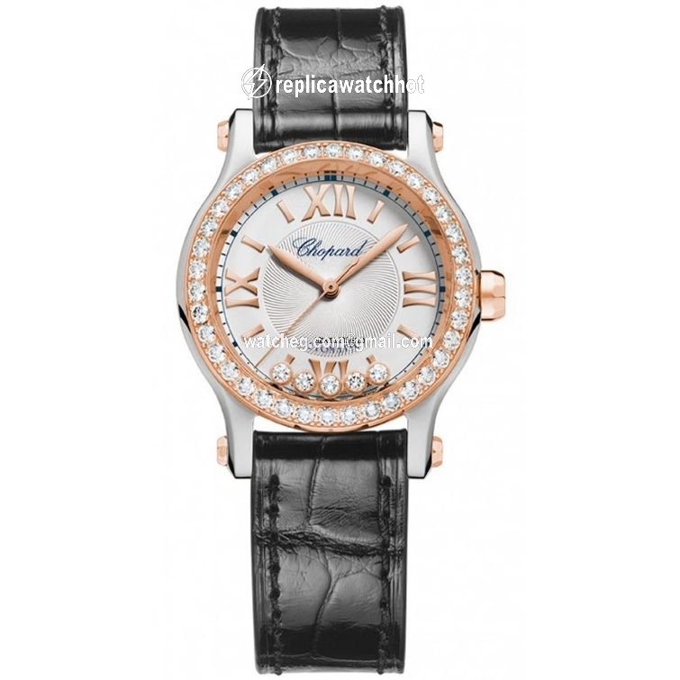 Chopard Happy Sport Womens watch Automatic Gold Steel 278573-6003