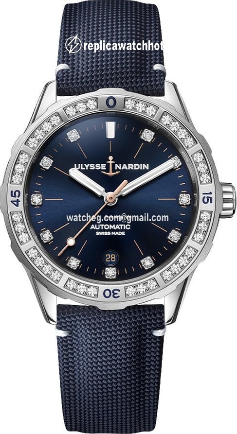 Ulysse Nardin Lady Diver Womens watch Automatic Steel 8163-182B 13