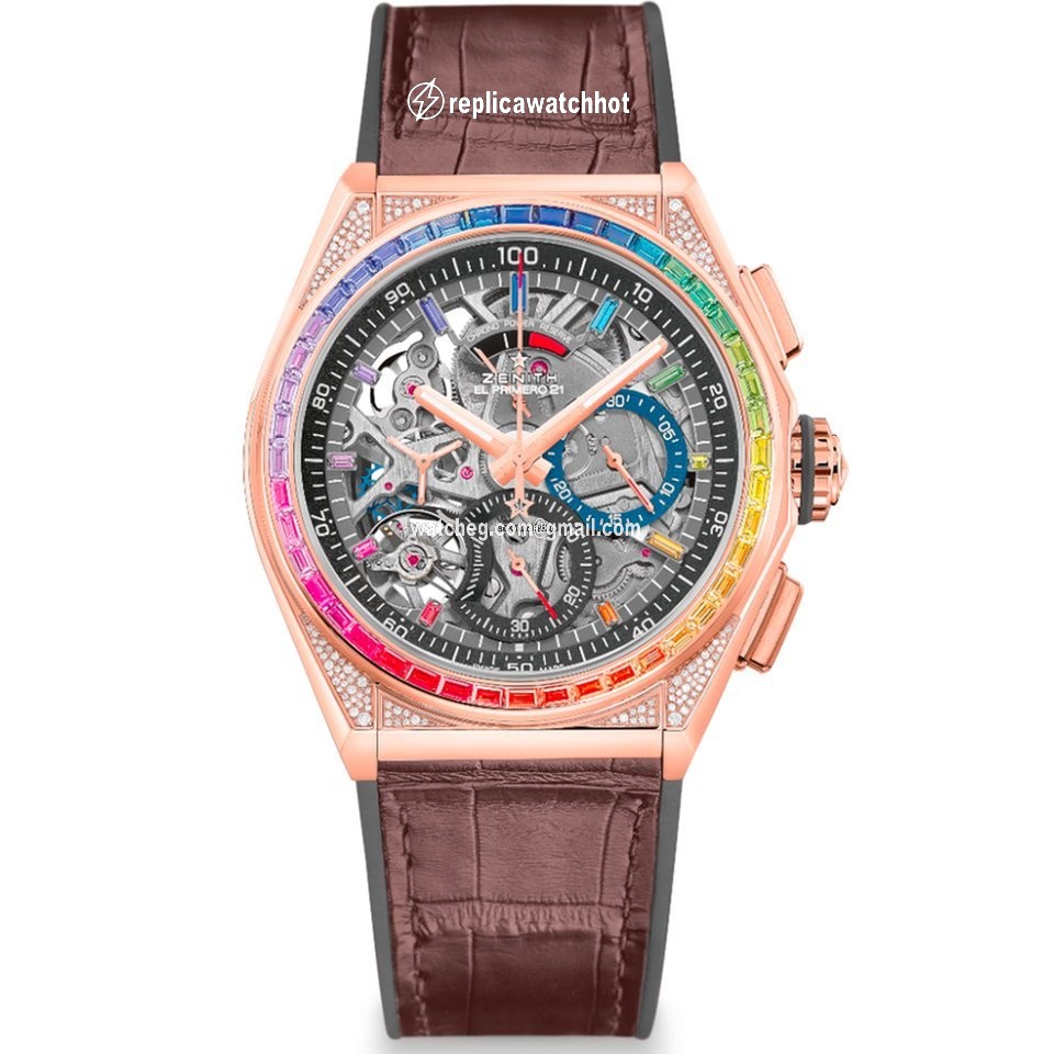 Zenith Defy El Primero Mens watch Unisex Automatic Rose gold 22.9003.9004 72.R585