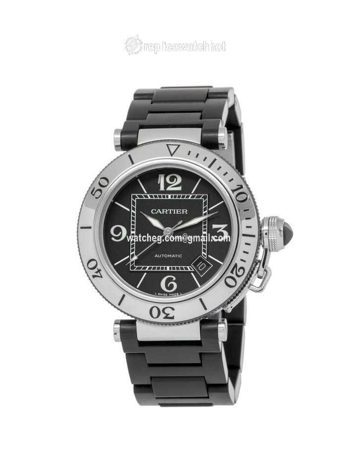 Cartier Pasha Seatimer Mens watch Unisex Automatic Steel W31077U2