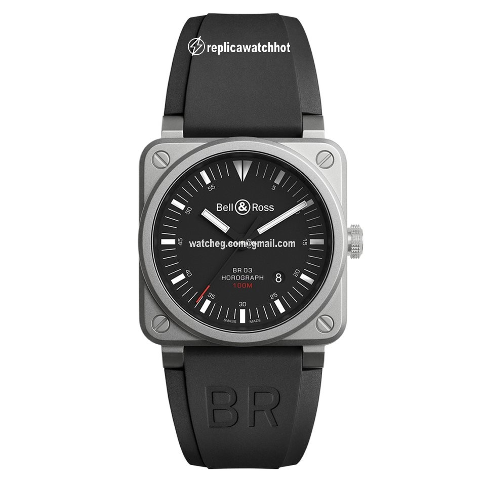 Bell & Ross BR 03-92 Steel Mens watch Unisex Automatic Steel BR0392HORBLC SRB