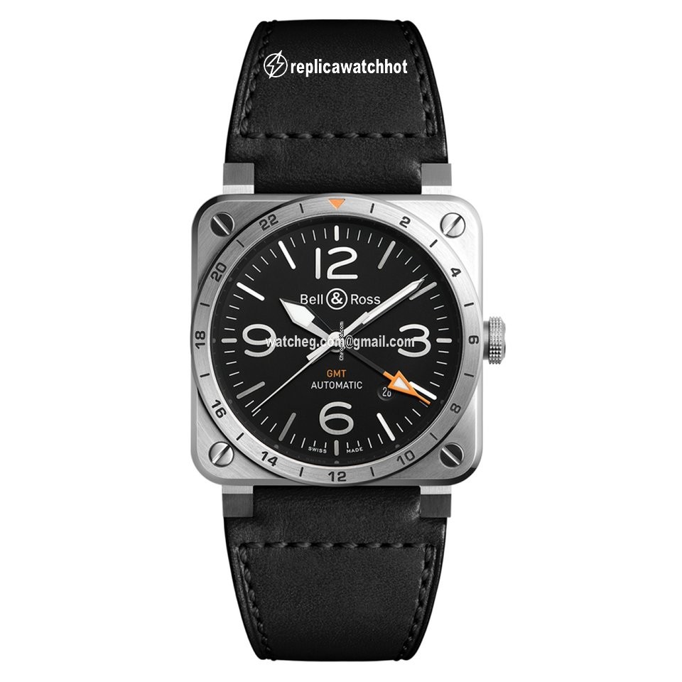 Bell & Ross BR 03 Mens watch Unisex Automatic Steel BR0393GMTST SCA