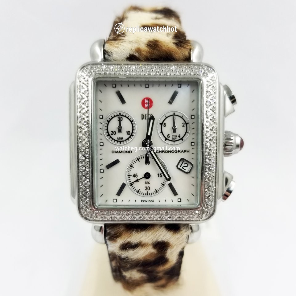 Michele Deco Womens watch Quartz Steel Michele Deco Chronograph