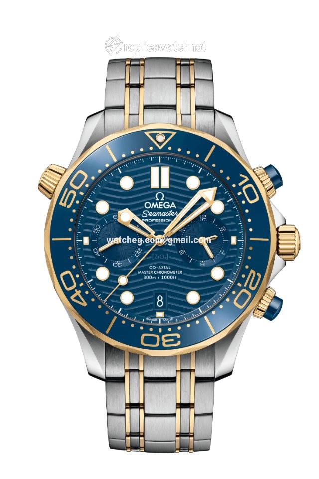Omega Seamaster Diver 300 M Mens watch Unisex Automatic Gold Steel 210.20.44.51.03.001