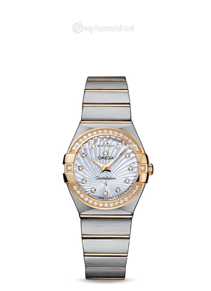 Omega Constellation Quartz Womens watch Quartz Gold Steel 123.25.27.60.55.004