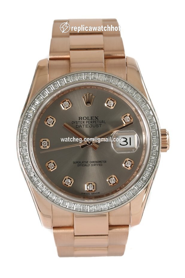 Rolex Datejust 36 Mens watch Unisex Rose gold Automatic 116285BBR