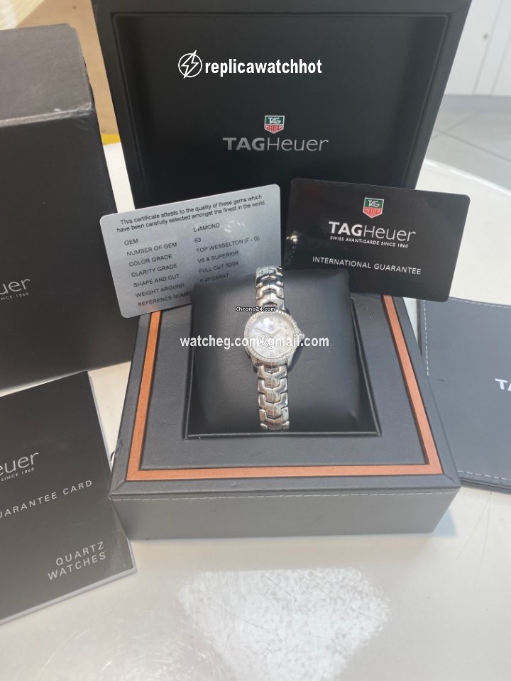 TAG Heuer Link Womens watch Quartz Steel Tag Link Diamond dot Diamond Bessel