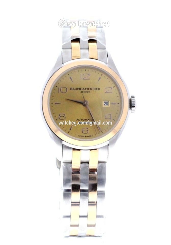 Baume & Mercier Clifton Mens watch Unisex Automatic Gold Steel 10351