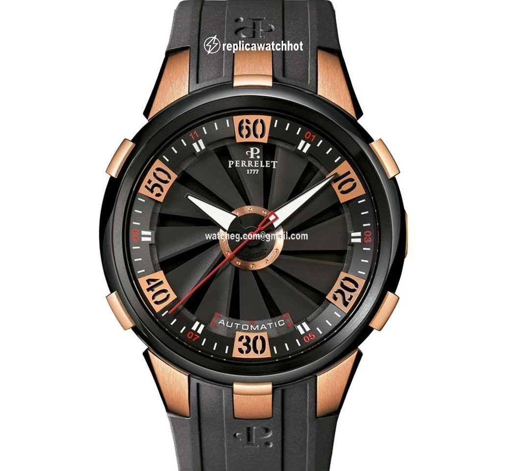 Perrelet Turbine XL Mens watch Unisex Automatic Rose gold A3027.1