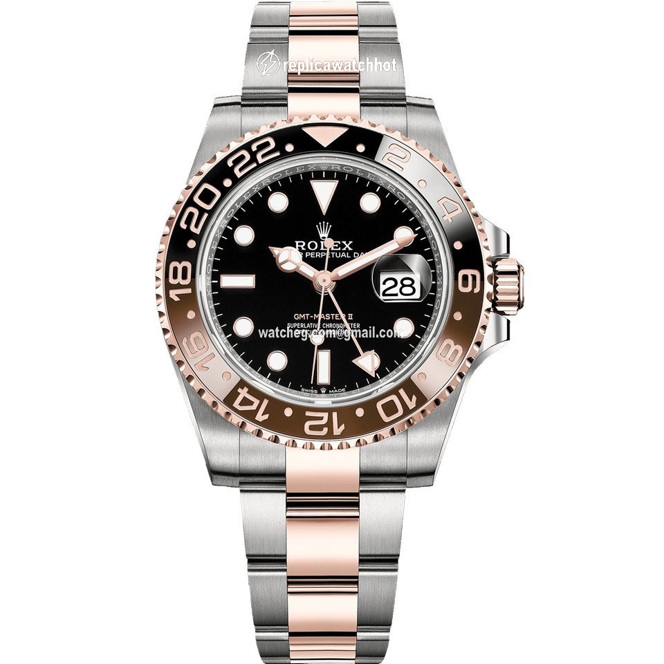 Rolex GMT-Master II Mens watch Unisex Gold Steel Automatic 126711CHNR-0002