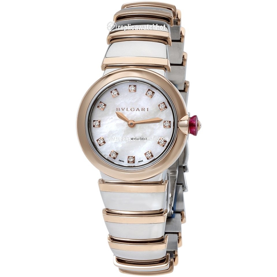 Bulgari Lucea Womens watch Quartz Gold Steel 102194 LU28WSPGSPG 12