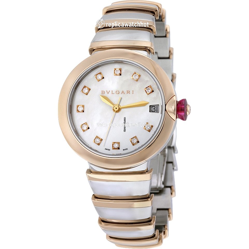 Bulgari Lucea Womens watch Automatic Gold Steel 102198 LU33WSPGSPGD 11