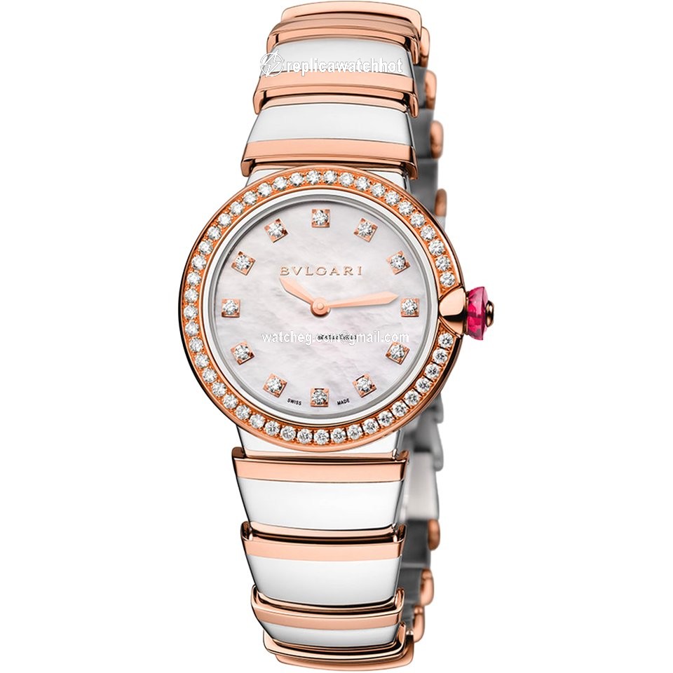 Bulgari Lucea Womens watch Quartz Gold Steel 102475 LU28WSPGDSPG 12