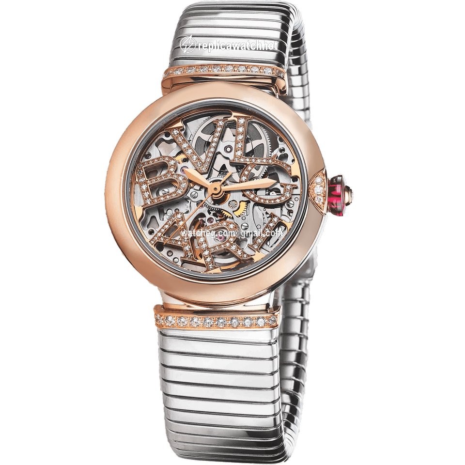Bulgari Lucea Womens watch Automatic Gold Steel 103093 LU33SKD1SPGS.T