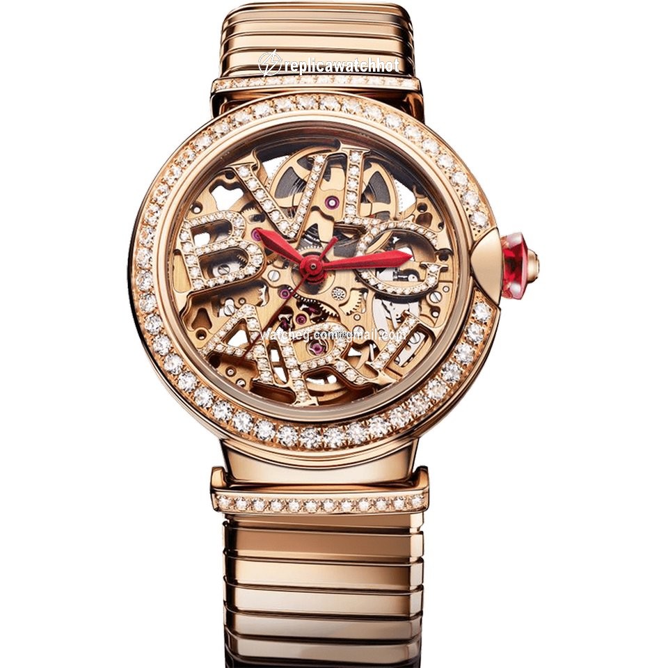 Bulgari Lucea Womens watch Automatic Rose gold 103134 LUP33SKD1GDG.T