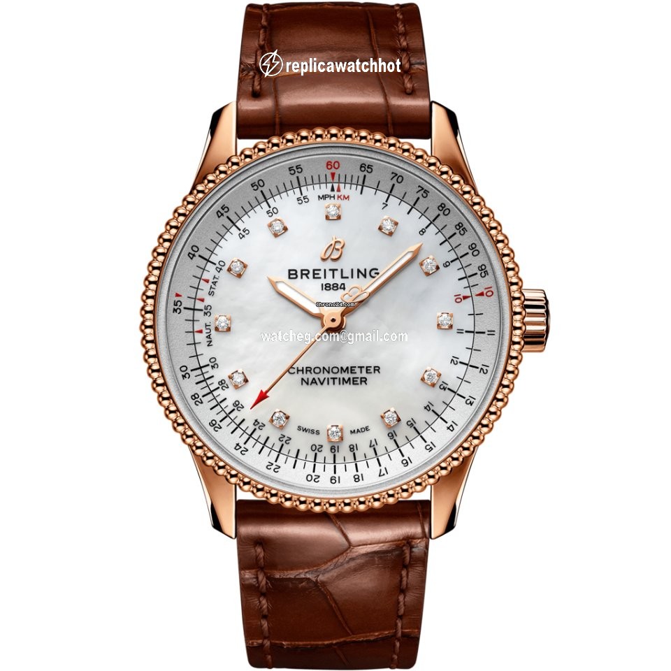 Breitling Navitimer Mens watch Unisex Automatic Red gold R17395211A1P1