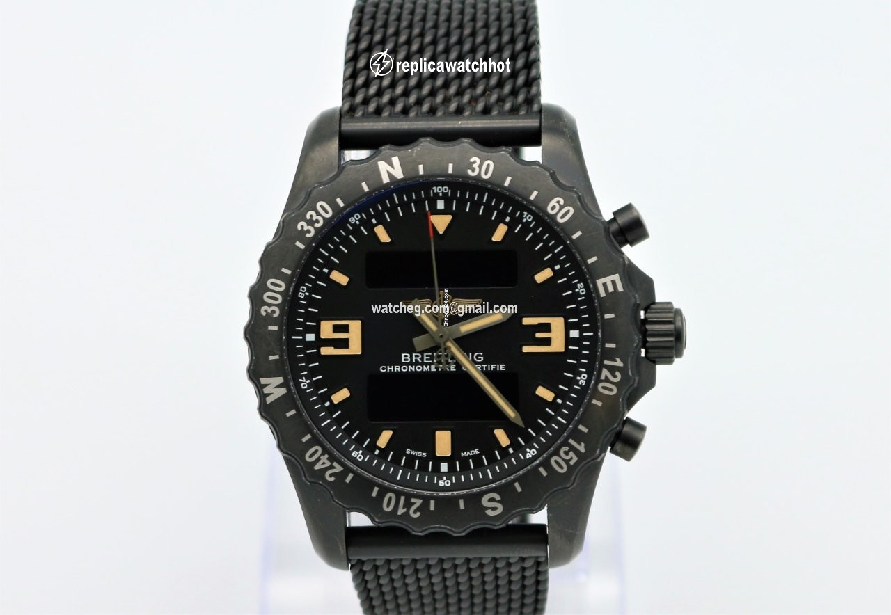 Breitling Chronospace Military Mens watch Unisex Quartz Steel M7836622