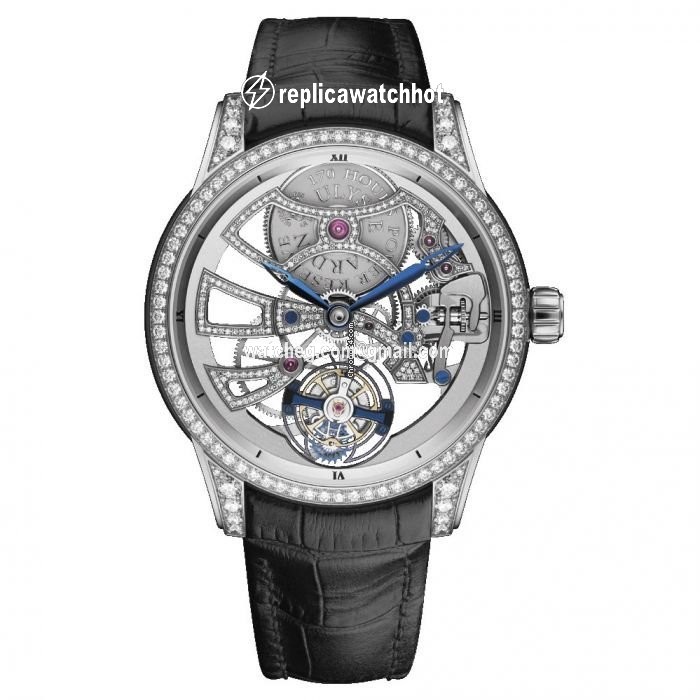 Ulysse Nardin Classic Skeleton Tourbillon Mens watch Unisex Manual winding White gold 1700-129BC